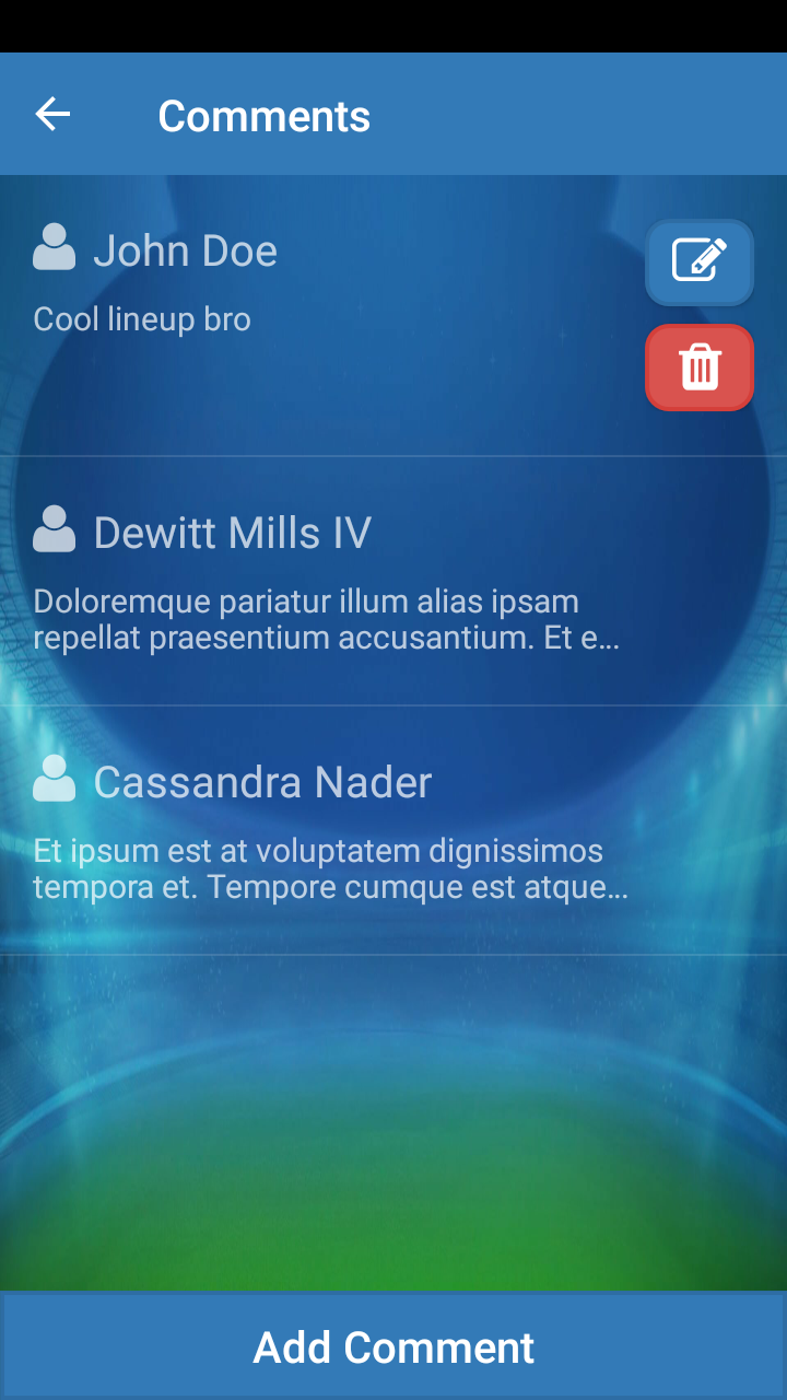 Comments Page